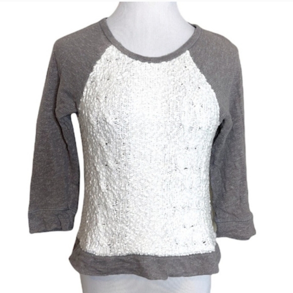Lucky Brand Sweaters - Lucky Brand Lotus Crochet Raglan Sweater - Small